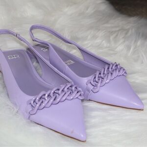 bp Women's Lavender Slingback Heels